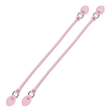 2Paren Roze Lederen Handtas Handvatten, DIY Vervangingsriemen