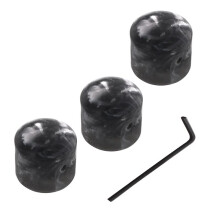 3 Perillas de Volumen de Metal para Guitarra EléCtrica, Bajo, Perillas de Control de Tono y Volumen, Perillas de CúPula, PotencióMetro, Gorra