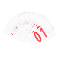 80St Draagbare Sport Bibs Polyester Katoen Gekleurde Race Nummertjes