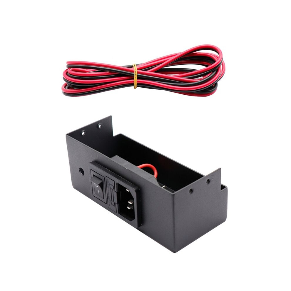Upgrade For Ender3 Cr10 3D Printer Power Shell 220V/110V 12V/24V 360W Power Supply Male Socket With Fuse Black 6032726600091