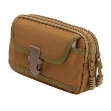 Tactical Molle Pouch Belt Waist Pack, Outdoor Cell Phone Case for Camping, Hiking - Accessory Holder B
