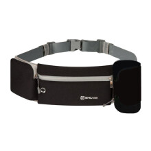 SHU GE for HydraPak Hydrated Waist Bag-Hip Bag with Water Bag, Suitable for Hiking, Running and Cycling,Black