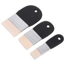 12Pcs Professional Nylon Paintbrush Kit Multi Color Flat Paddle Design