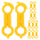 24St Valkparkiet Pootband Plastic Vogel Accessoires 1