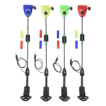 4Pcs Fishing Swingers Set Fishing Bite Alarm Indicators in Zipped Case LED Illuminated Swinger Carp Fishing Accessories