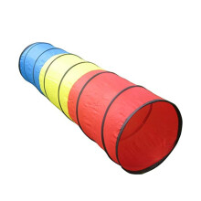 Bambini Che Giocano A Tunnel Pieghevoli per Bambini, Tenda da Gioco per Bambini Piccoli, Gioco All'Aperto, Casa, Asilo, 48x180 cm, Stile: Tessuto