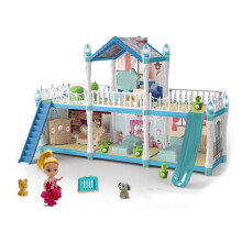 Spielhaus Puppe Kinderhaus Villa Haus Mädchen Prinzessin Geschenkbox Schloss Spielzeug DIY Spiel Geschenk 556-65A