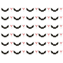 Decorazioni da Esterno per Halloween con Pipistrelli da Appendere - Perfette per Appendere Decorazioni da Esterno su Alberi, Portici, Cortili Rosso