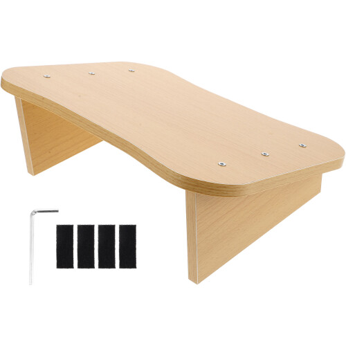 2Pièces Repose-Pieds Stables Bois Beige Pour Et