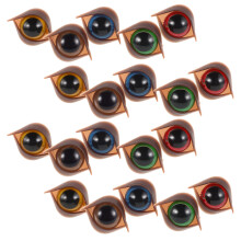 100Pièces Grands Yeux En Plastique Pour De Peluches Colorés