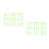 Autocollants Vert Clair Noël Décorations PVC 3