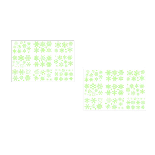 Autocollants Vert Clair Noël Décorations PVC 2