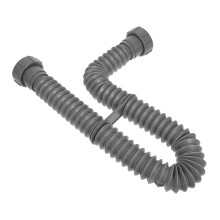 4St Universele Flexibele Afvoerpijp Keuken PVC Grijs Verstelbaar Kit