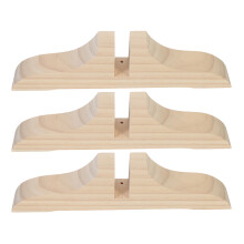 6Pièces Socle Bois Beige Pour Paravent Pliable Séparateur