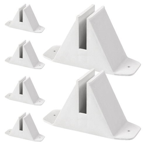 12Pièces Supports Base Clôture Jardin Antibasculement