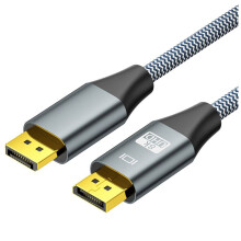 DP1.4 8K 60Hz Cavo Cavo DP 4K 144Hz Schermato HDR 32Gbps Cavo Video Audio per Laptop TV Proiettore 1,5 Metri