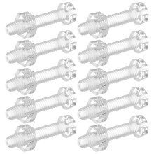 30Sets Zelftappende Transparante Meubelschroeven En Moeren Set