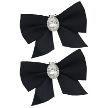 4St Schoenclips Met Zwarte Strik Voor Schoenaccessoires En Tasdecor