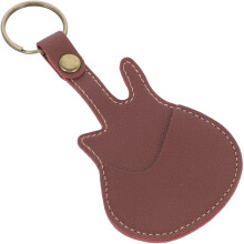2Stk PU Leder Gitarren Pick Aufbewahrung Braun Praktischer Halter