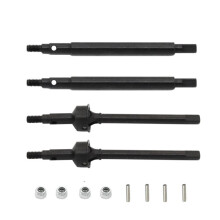 CVD-Antriebswelle für Vordere und Hintere Antriebswelle Aus Metall für  TRX4M -4M 1/18 RC Crawler Car Upgrade Parts, Black