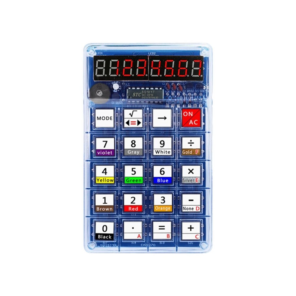 Diy Calculator Kit With Led Display Calculator Electronic Making Soldering Training Experiment Practice Diy Project A 4713901412419