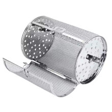Stainless Steel Grill Rotisserie Oven for Kitchen Fry Basket Coffee Bean Grilled Cage Drum Rack Air Fryer Accessories