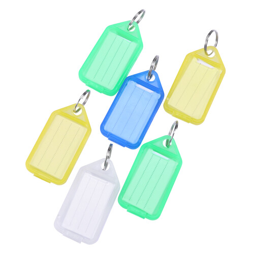 60Pièces Identifiants Plastique Multicolores Pour Clés Et