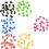 120Pièces Protections Chat Couleurs Assorties Faciles Sûres 1