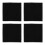 4Pcs Black Reptile Bedding Mat Easy-Clean Lizard Tank Mat for Pets 8