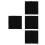 4Pcs Black Reptile Bedding Mat Easy-Clean Lizard Tank Mat for Pets 10