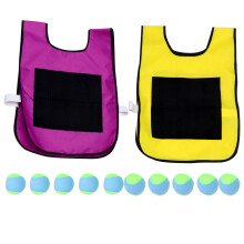 2Ensembles Vests Enfants Balles Adhésives 10 Mousses Multicolores