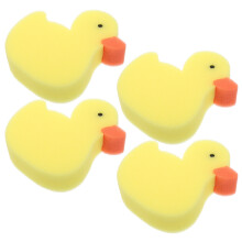 12Pièces Éponges Douche Canard Enfant Bain Doux Exfoliant Corps