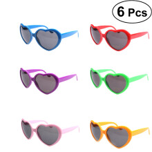 12Pcs Multicolor Heart Sunglasses Stylish Party Wear Accessories