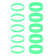 20Pièces Bandes Silicone Vertes Haute Température Pour Projets DIY