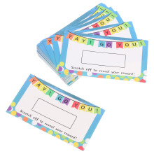400Pièces Cartes À Gratter Vidées DIY Matériel Couleurs Vives