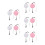 10Pcs Portable Automatic Pet Leash Durable Nylon Rope for Dog Training 8