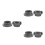 6Pcs Fire Hose Threaded Coupling Metal Hydrant Adapter Grey Quick Fit 7
