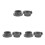 6Pcs Fire Hose Threaded Coupling Metal Hydrant Adapter Grey Quick Fit 8