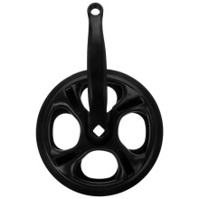 2St Stevig Zwart Crankstel Met Kettingblad Voor Recreatief Fietsen