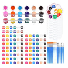 Acrylic Paint Set,for Kids&Adults Paints,Kids Paint Set Container Strips Storage, Perfect for Home Birthday Party
