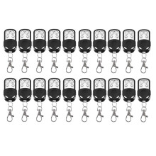 20Pcs 433MHz Universal Remote Control 4-Button Fixed Code Clone Remote for Gates and Garages Easy Setup