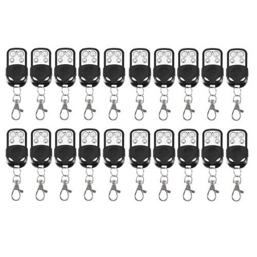 20Pcs 433MHz Universal Remote Control 4-Button Fixed Code Clone Remote for Gates and Garages Easy Setup