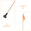 1Set Orange Kayak Safety Flag with Pole Mount Durable Marine Polyester 10