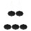 10Pcs Hanging String Wood Chalkboard Double Sided Black Wall Sign 2