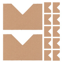 60St Khaki Papier Hoekstickers DIY Fotohouder Voor Scrapbook En Agenda
