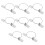 8Pièces Sangles Métalliques Argent Pour Fixation Bébé 1
