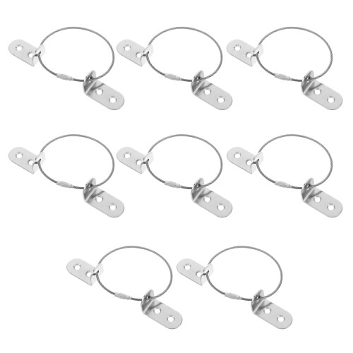 8Pièces Sangles Métalliques Argent Pour Fixation Bébé