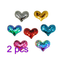 14Pcs Colorful Handmade Love Sequins for Kids' DIY Crafts and Decor