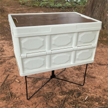 Skrzynka Kempingowa Aluminiowa Mazar Bracket Box Base Camping Water Tank Bracket Ze Stali Nierdzewnej Quick Folding Support Czarny