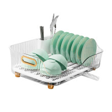 Stainless Steel Dish Drying Rack with Drainboard 42.5cm